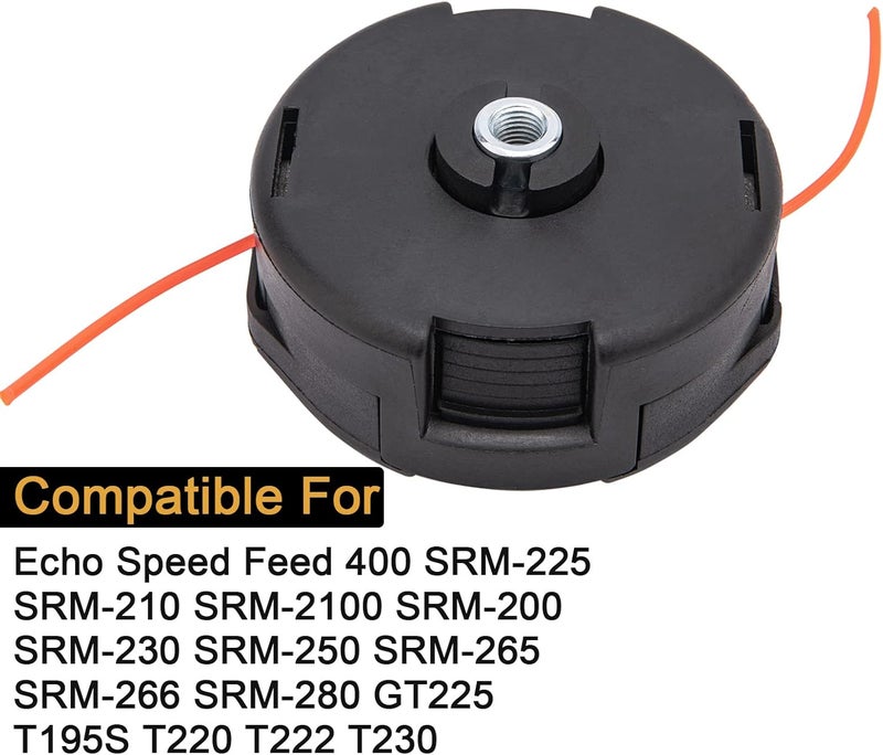 CMOOD Trimmer Head Compatible for Echo Speed Feed 400 Bump SRM-225 SRM-210 SRM-230 Pas225 Pas210 Pas211 Weed Eater Head Replacement (3 Pack) - Image 5